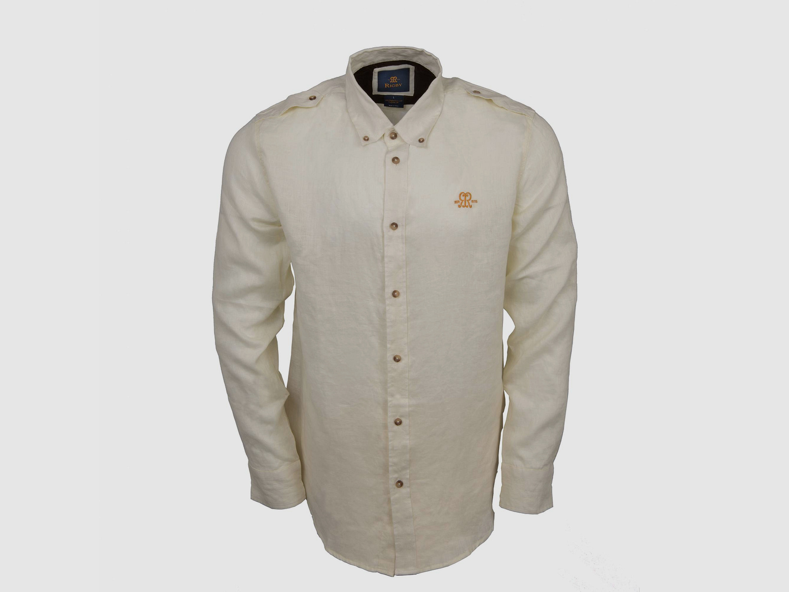 Rigby Leinen Hunting Shirt, Farbe Cream S