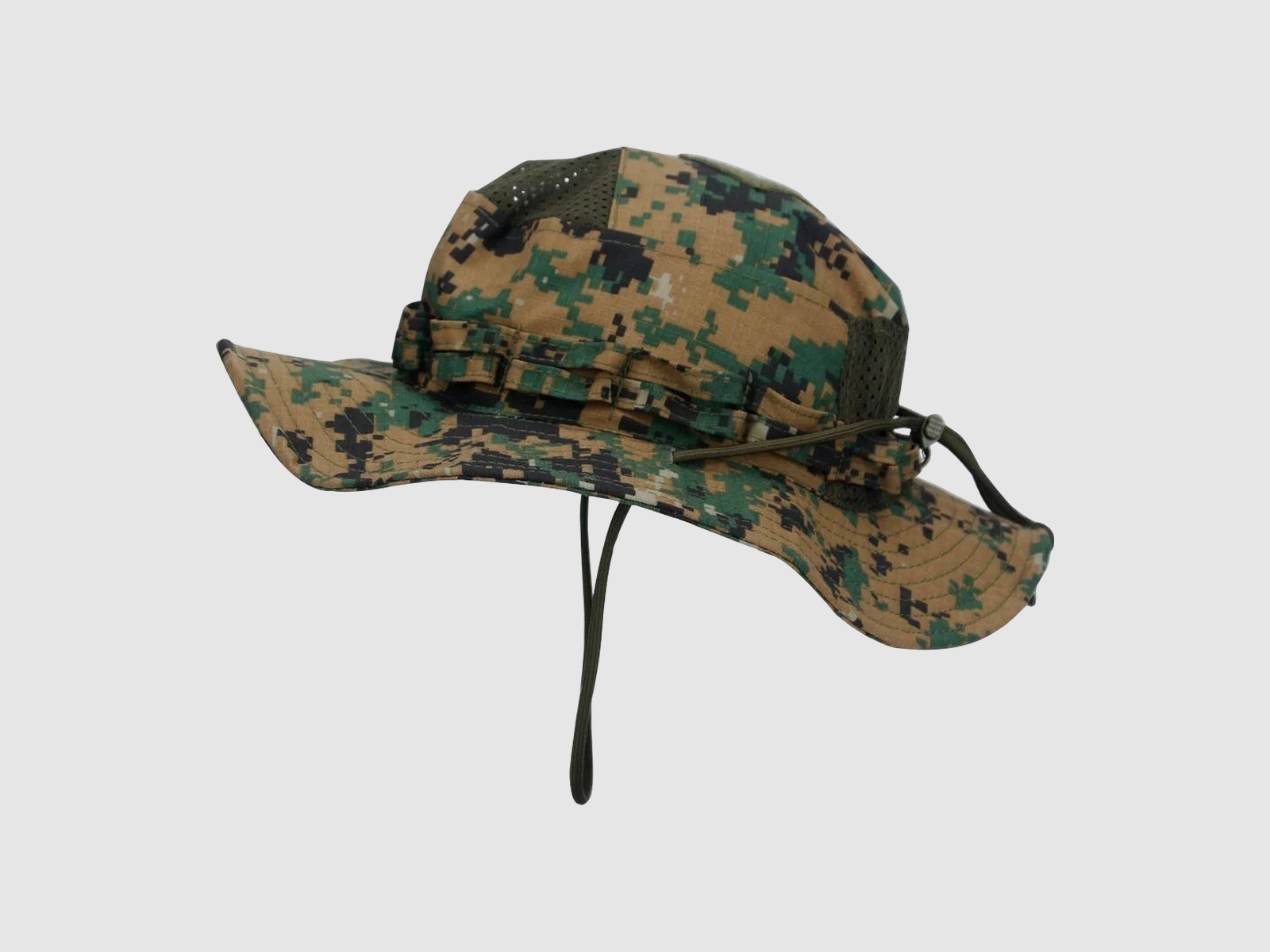 Taktyczny Camo Boonie Kapelusz Mężczyźni Kobiety - Koniec z Oparzeniami Słonecznymi na Głowie - Cyfrowy Woodland