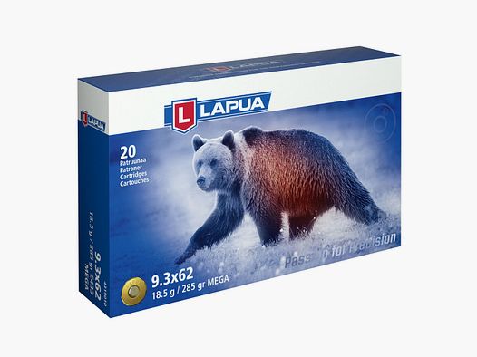 Lapua Mega 18,5g/285grs do 9.3X62