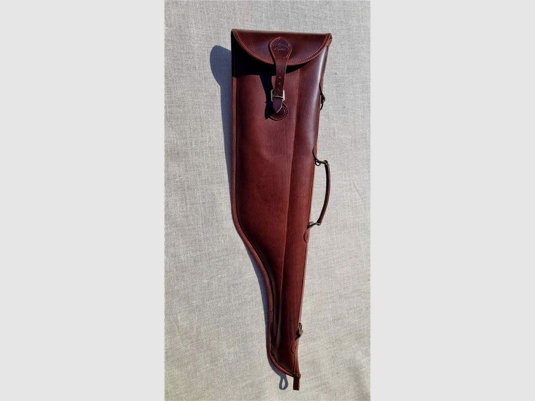 Cognac leren holster voor gedemonteerd geweer, afbeelding 3 van 4