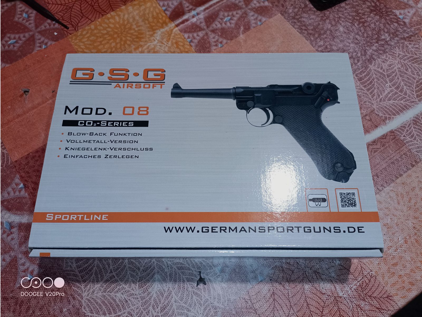 GSG   Airsoft Mod. 08  CO2   6mm BB   Blow-Back pełno metalowy