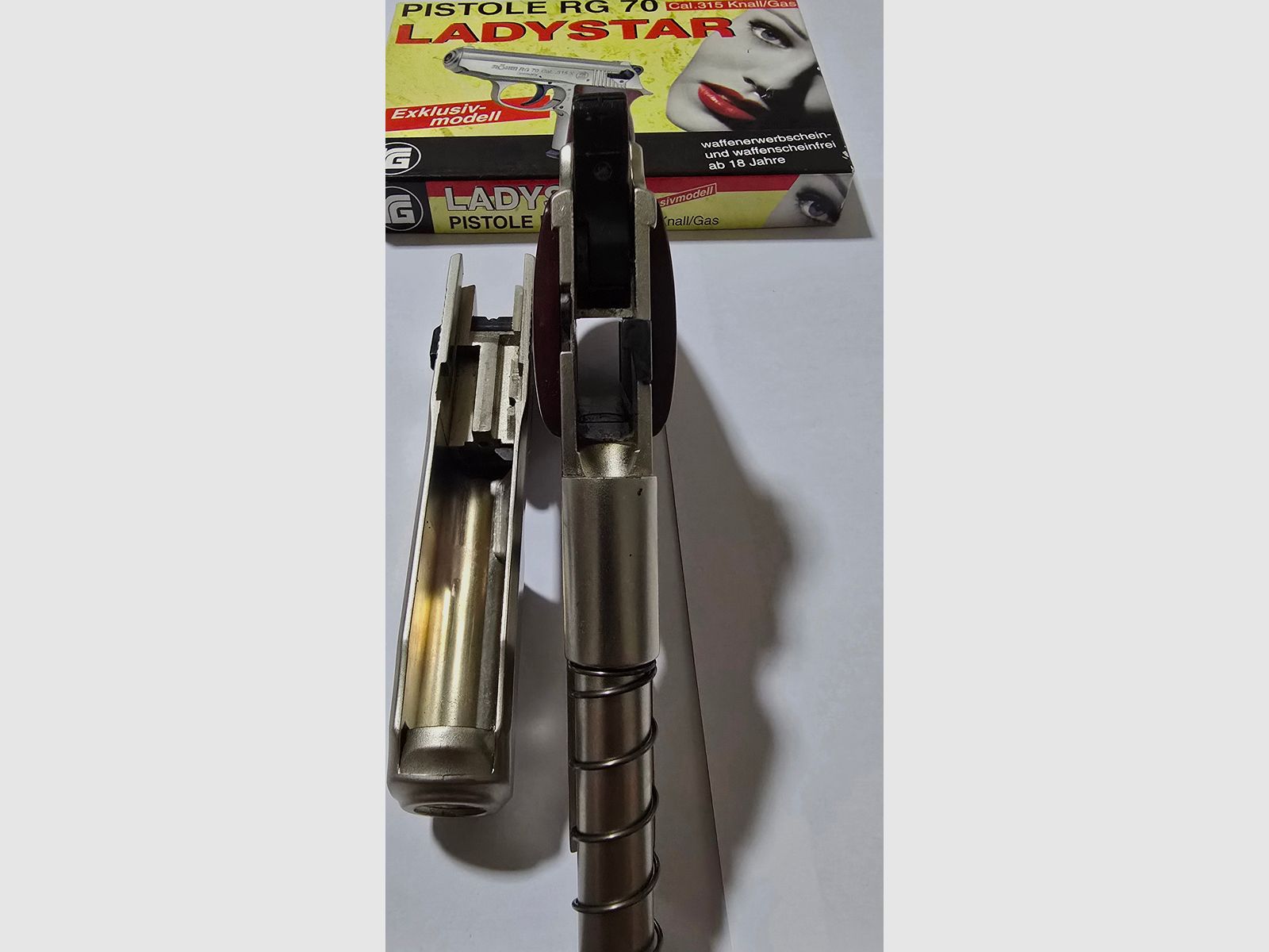 Röhm RG 70 Ladystar selten .315 Knall Nickel