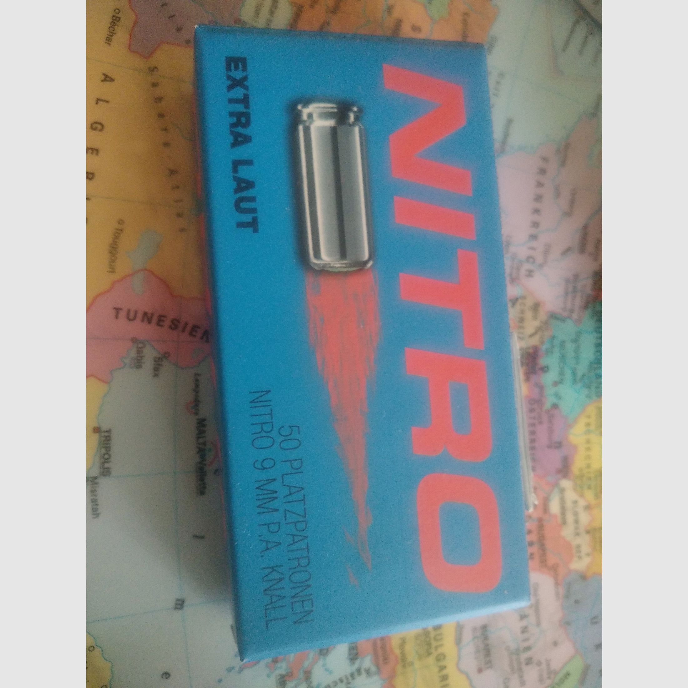 50 Platzpatronen 9mm pak Nitro extra laut  von Umarex neu! 