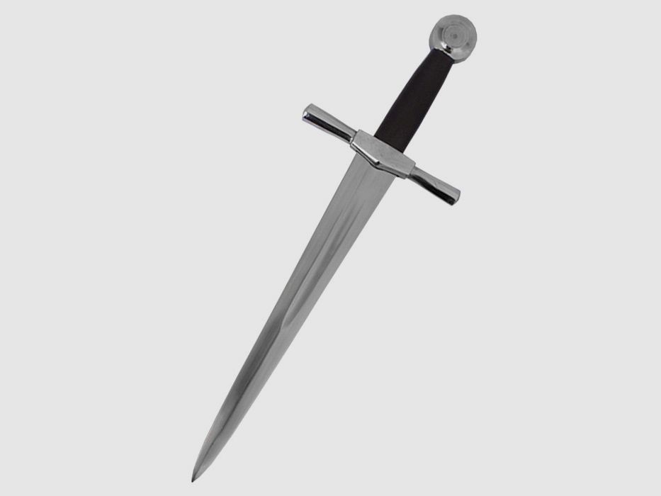 Historischer Dolch mit brauner Kunstlederscheide