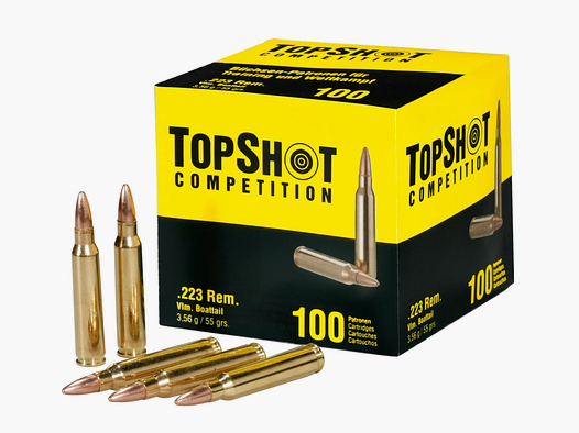TopShot Comp .223Rem. FMJ 55gr – 100er