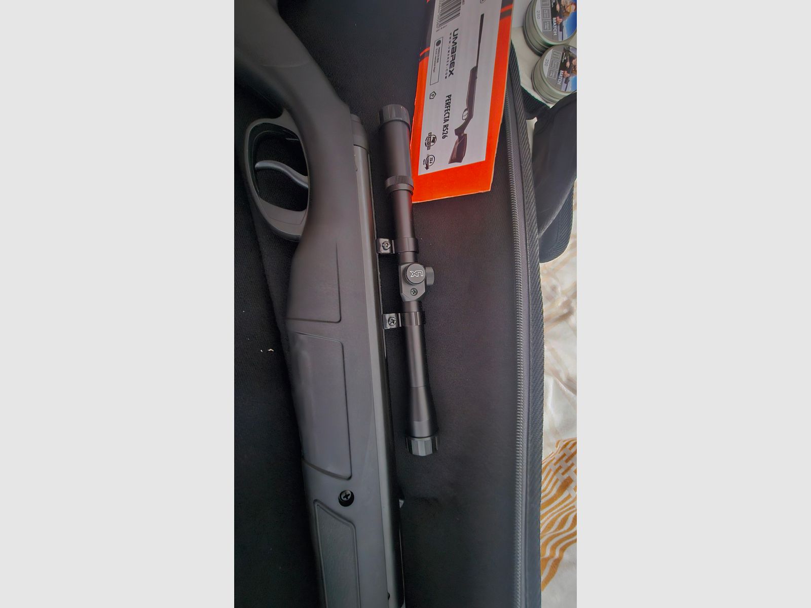Air rifle with accessories