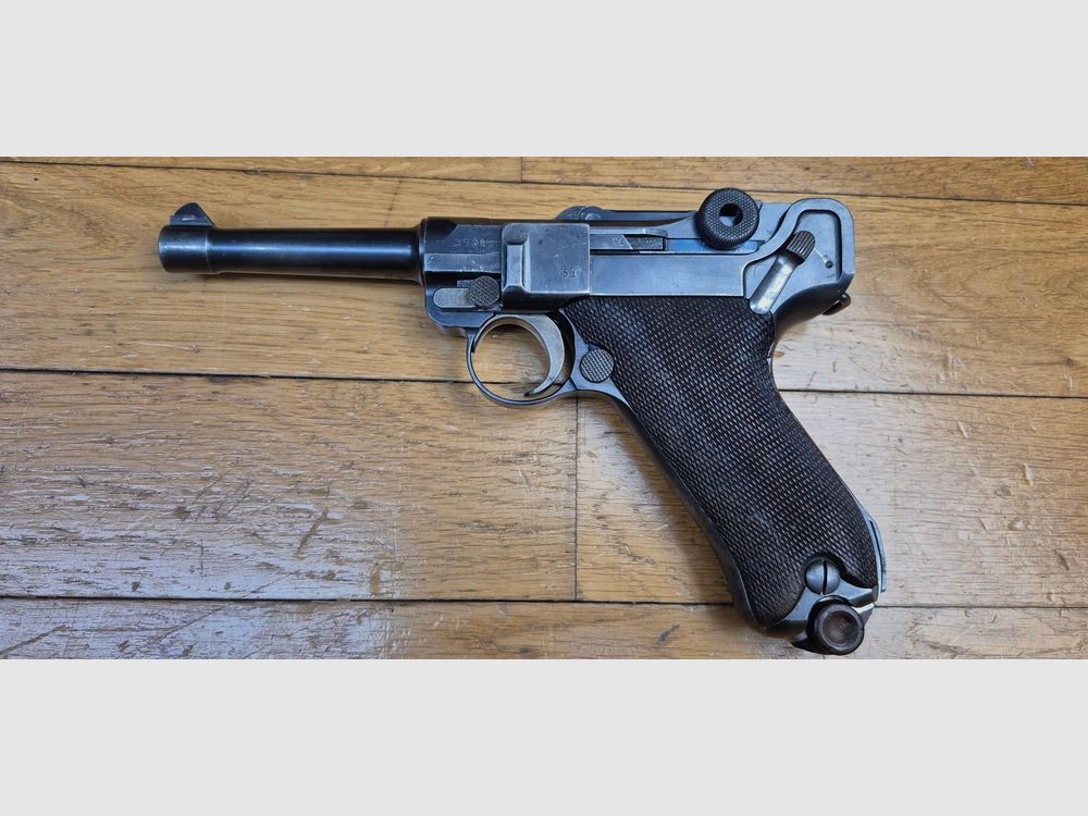 Sehr schöner Luger P08 Pistol Erster Weltkrieg – Herstellung DMW von 1915 – Vollständig monomatrikuliert außer Magazin – Sehr schöne Mechanik – Wunderschöner Lauf – Selten guter Zustand für seine 111 Jahre! – TBE+, Bild 18 von 23