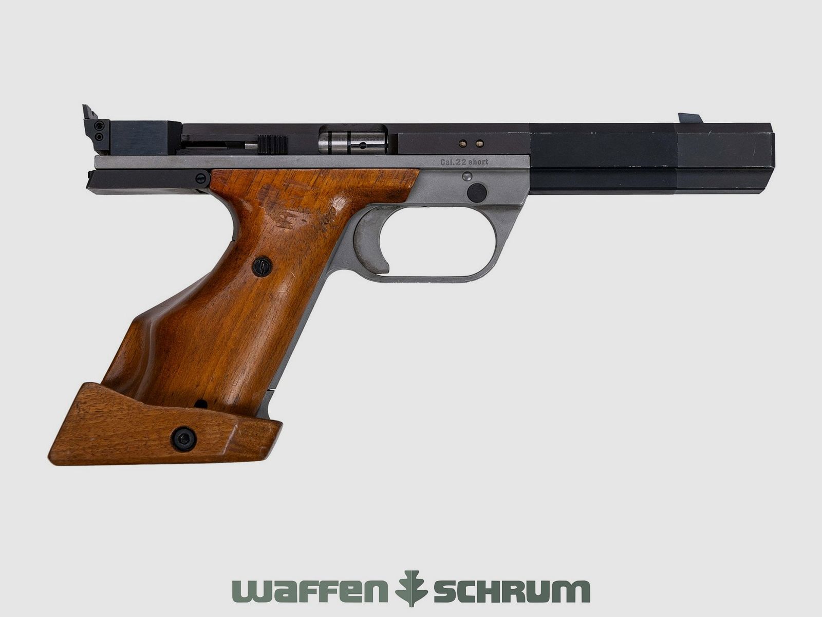 Hämmerli Mod. 230 .22Short, impugnatura da competizione regolabile, mirino sportivo regolabile, lunghezza canna: 6 pollici