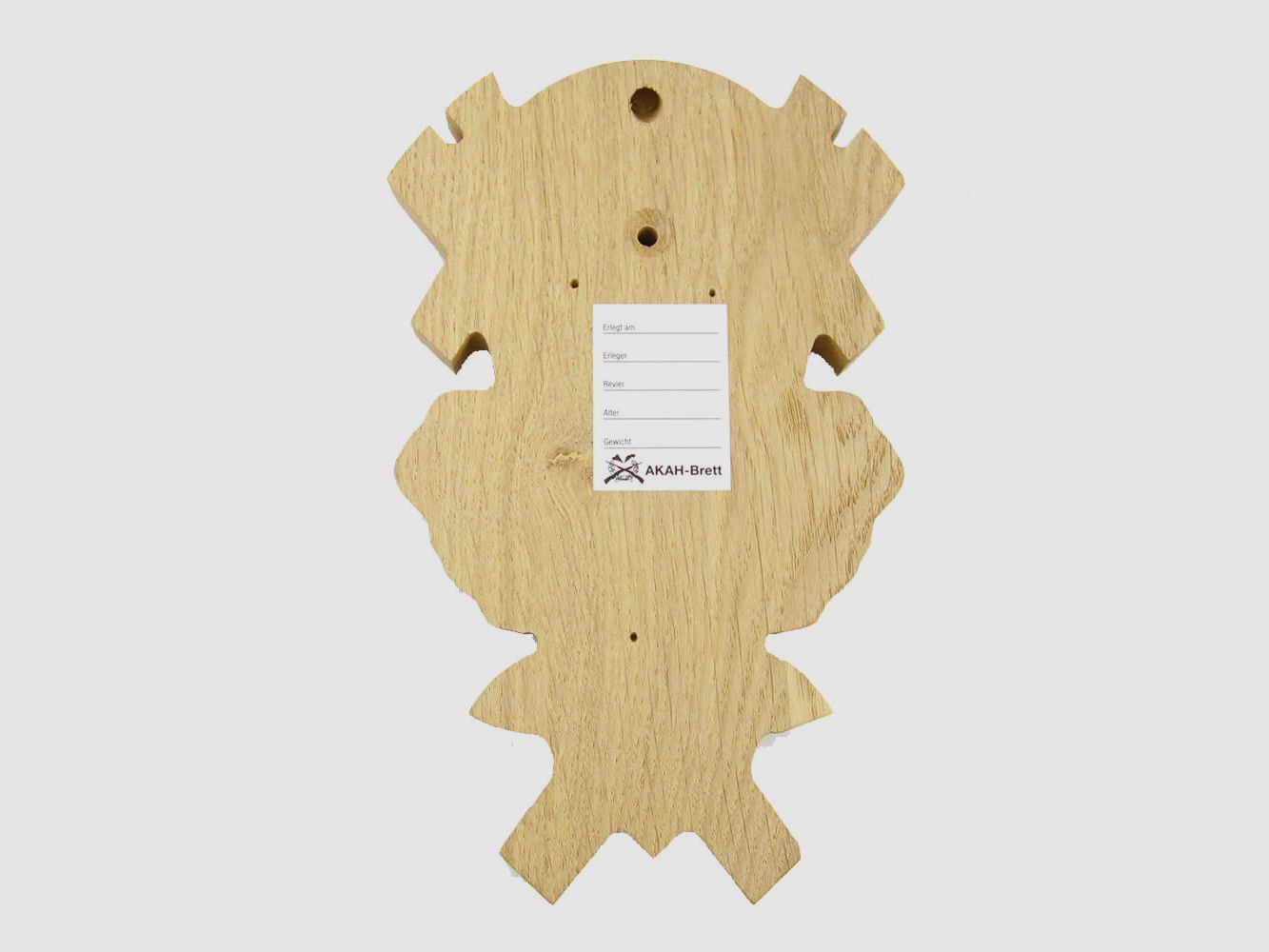 Tavoletta per trofei con scomparto in pino (di colore chiaro, decorato), immagine 2 di 2