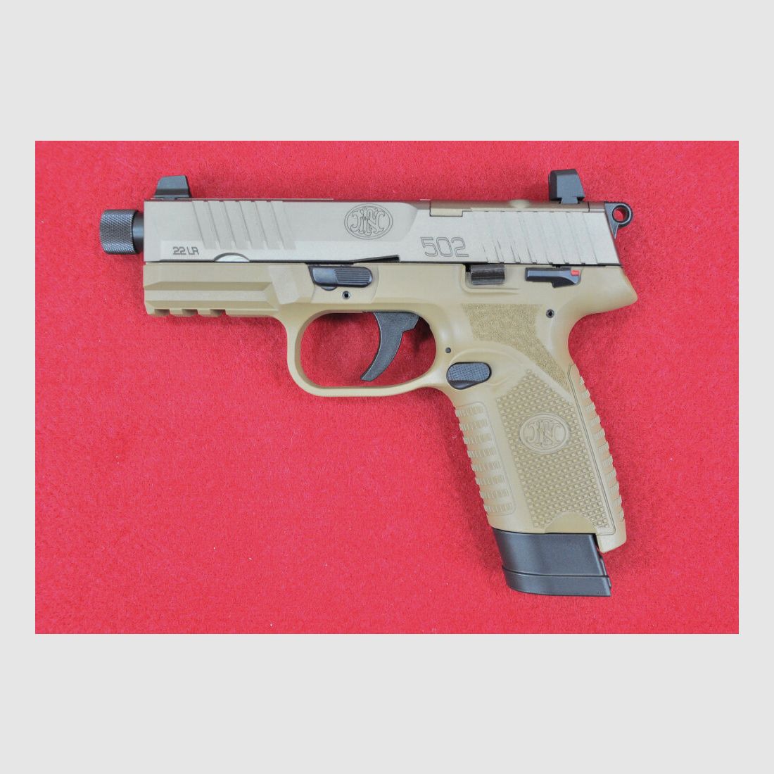 FN 502 T FDE .22lr
