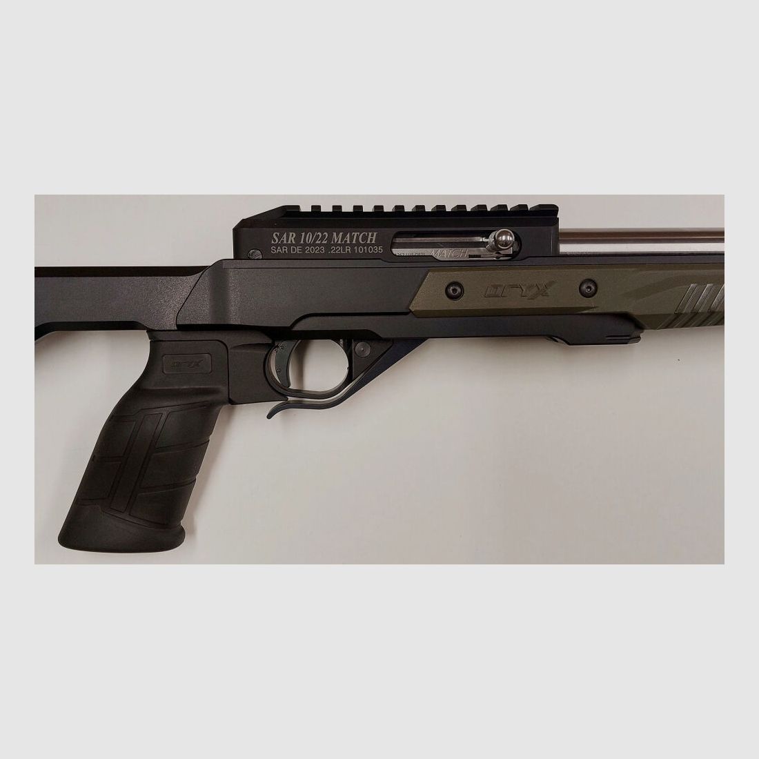 Schwaben Arms GmbH - Novità - SAR 10/22 MATCH fucile semiautomatico, calibro .22L.R., con canna bull e calcio MDT ORYX