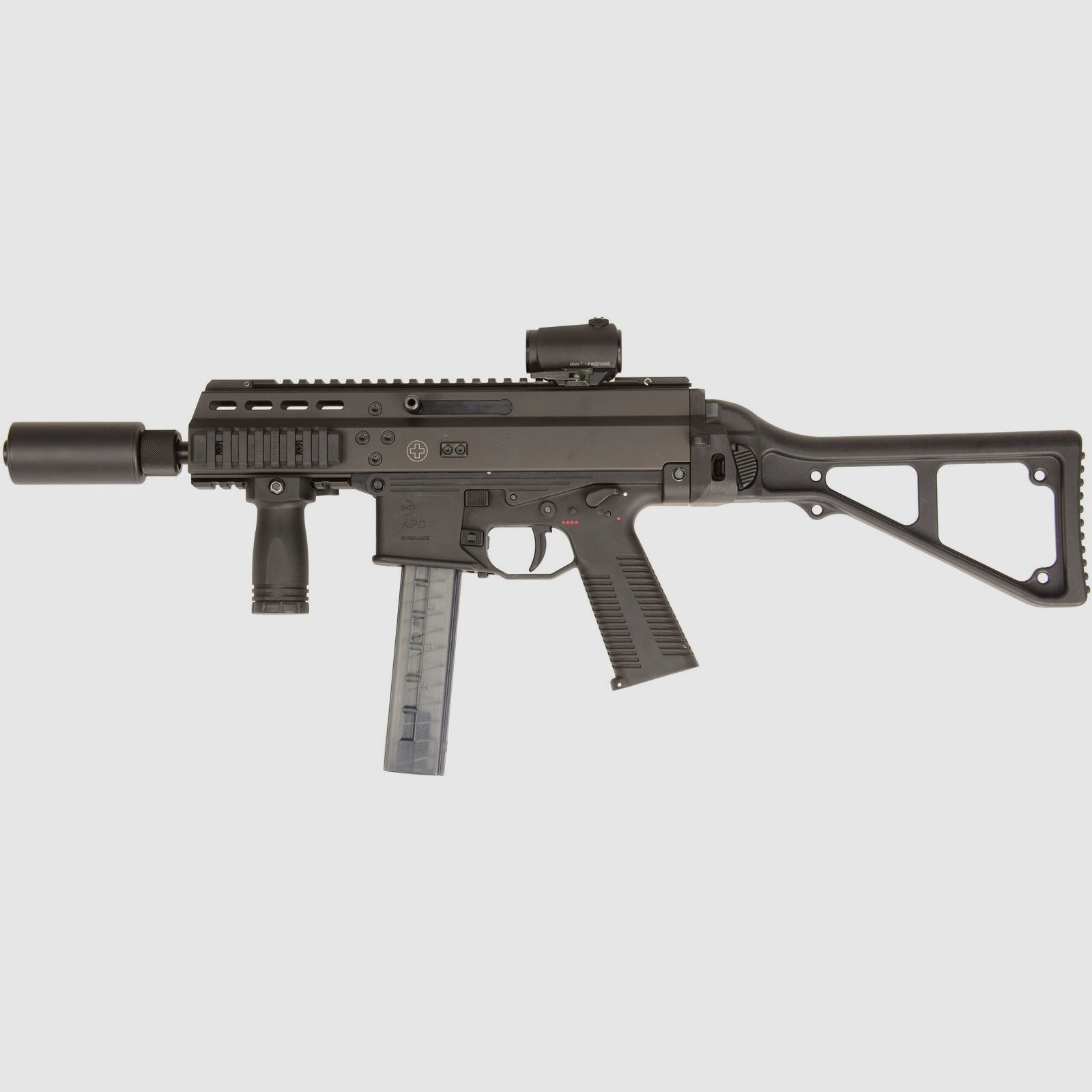 B&T QD-CQB Compact SMG/PDW Schalldämpfer – 9 mm Para, Bild 2 von 2