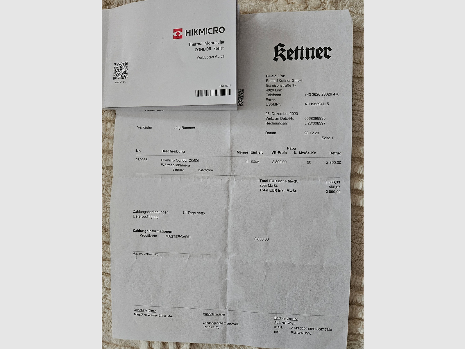 Monóculo de imagen térmica