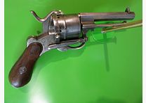 Revolver, Lefaucheux-Stiftfeuerrevolver M1858, cal. 7 mm, production civile     #87-