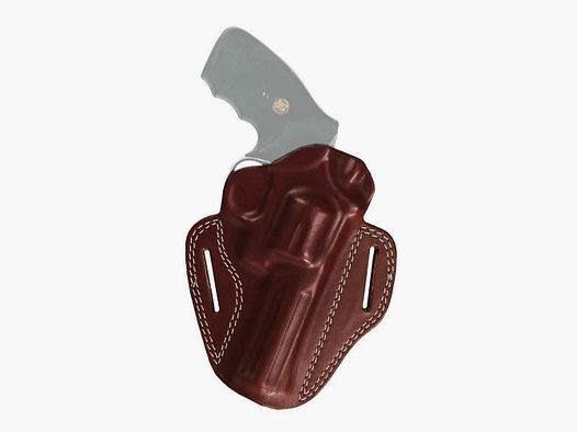 Pancake Lederholster für Revolver 3"-4" S&W K/L Frame,Colt,Ruger,Korth,Taurus,HW 357,Zoraki R1/R2 Braun Rechtshänder