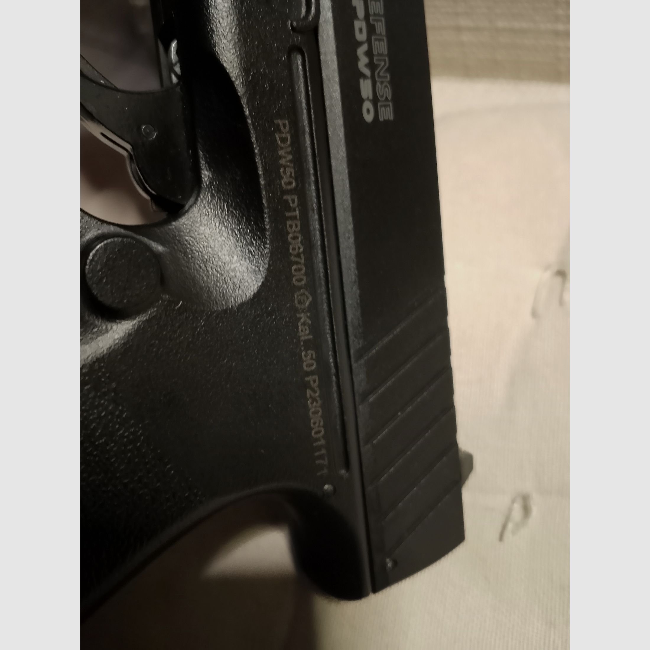 Vesta defense pdw caliber 50 RAM Paintball marker Cal .50 with upgrades magazine extension punch button