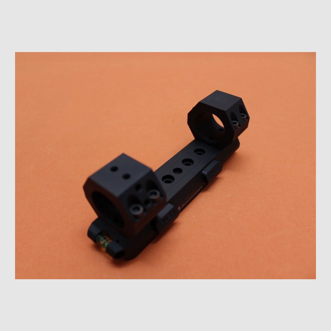 Schmeisser Schmeisser USM QD Blockmontage 1" Alu schwarz für Picatinnyprofil BH=ab 13,5mm incl. Libelle/Aufsatz
