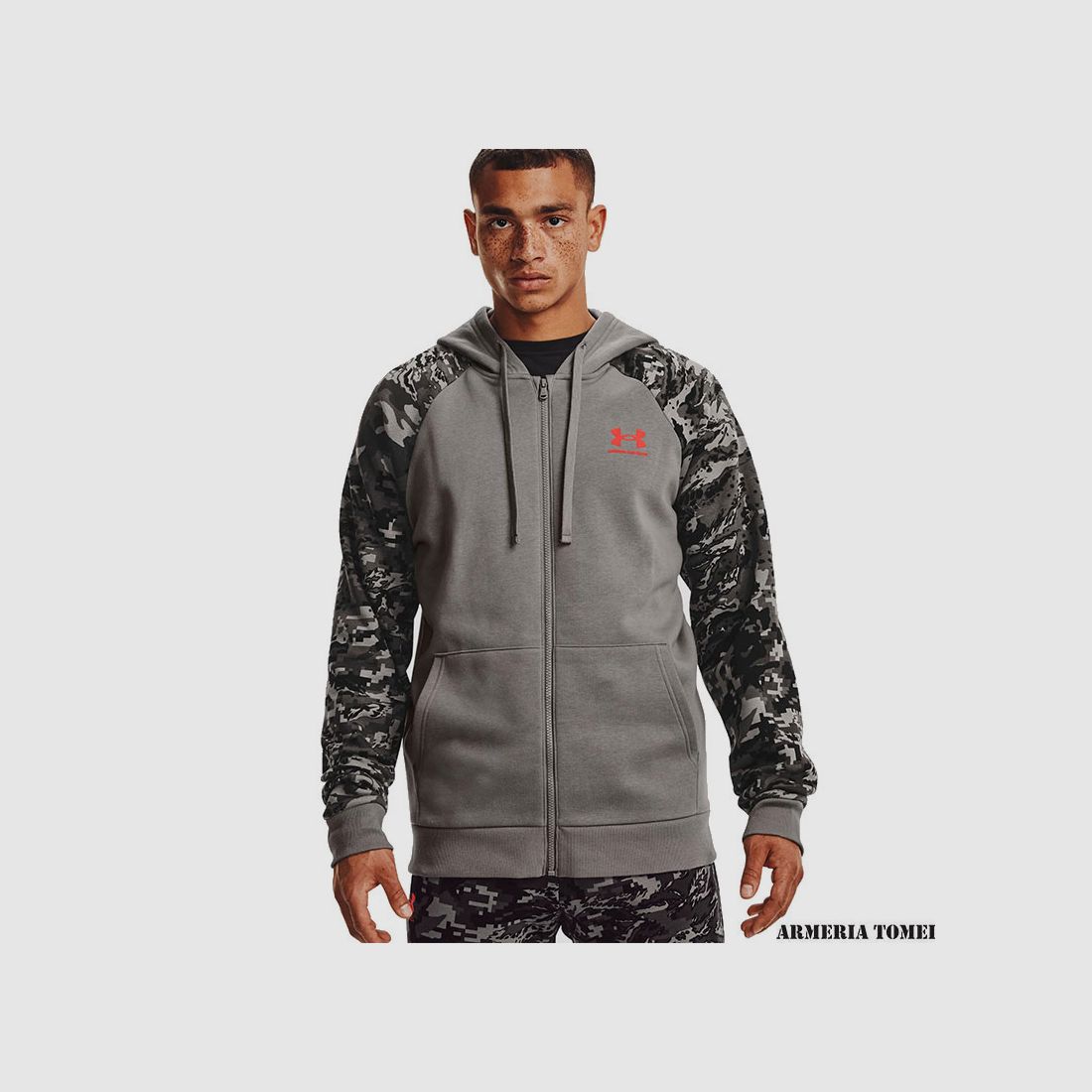 UNDER ARMOUR – HERREN – RIVAL FLEECE CAMO SCRIPT FULL ZIP, Bild 3 von 4
