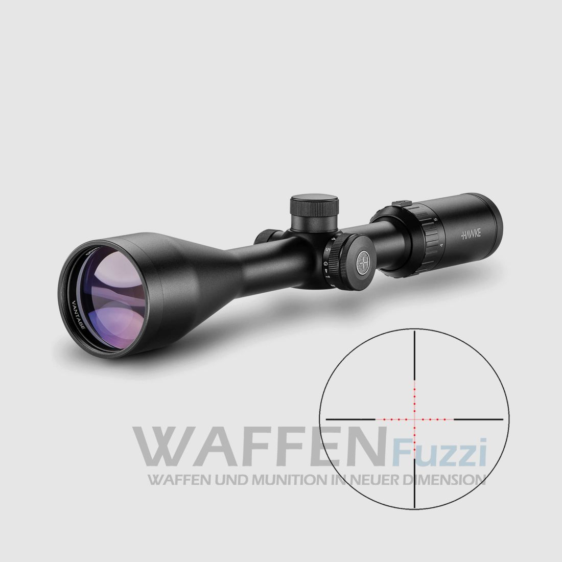 Hawke Vantage 3-9×50 geätztes MilDot Absehen 5 Helligkeitsstufen