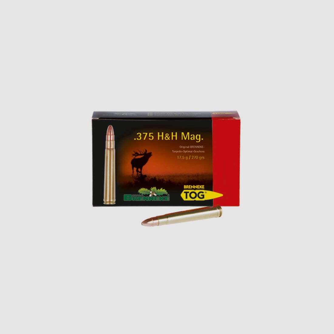 Brenneke .375 H&H Mag. 270GR TOG 20 Patronen
