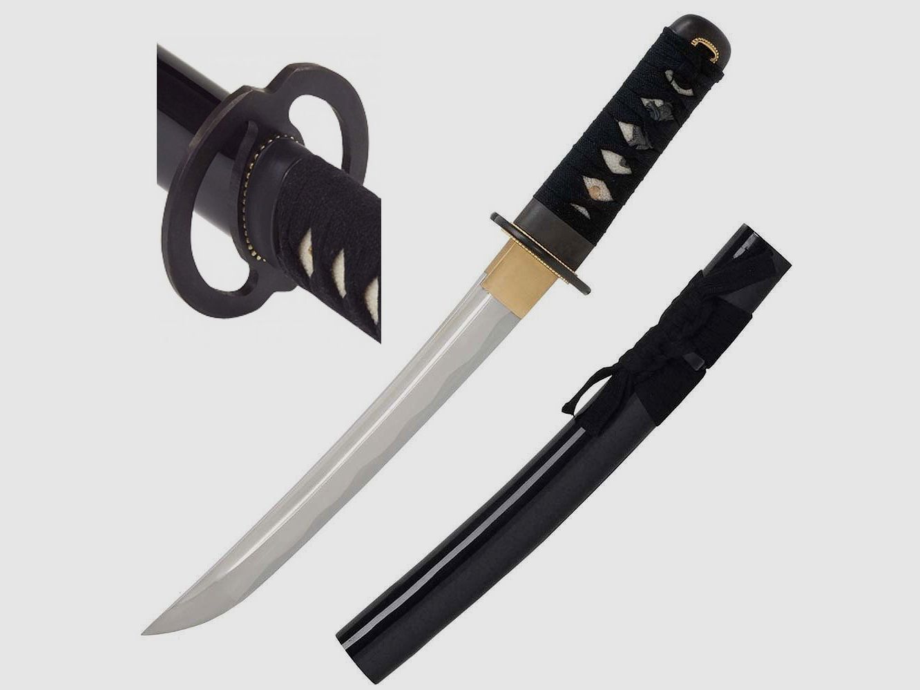 Musashi Ichi Tanto z błyszczącą pochwa