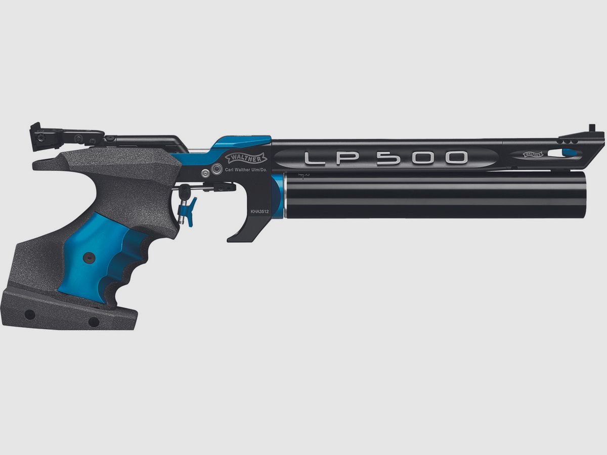Luftpistole Walther LP500 Meister Manufaktur blau E-Abzug