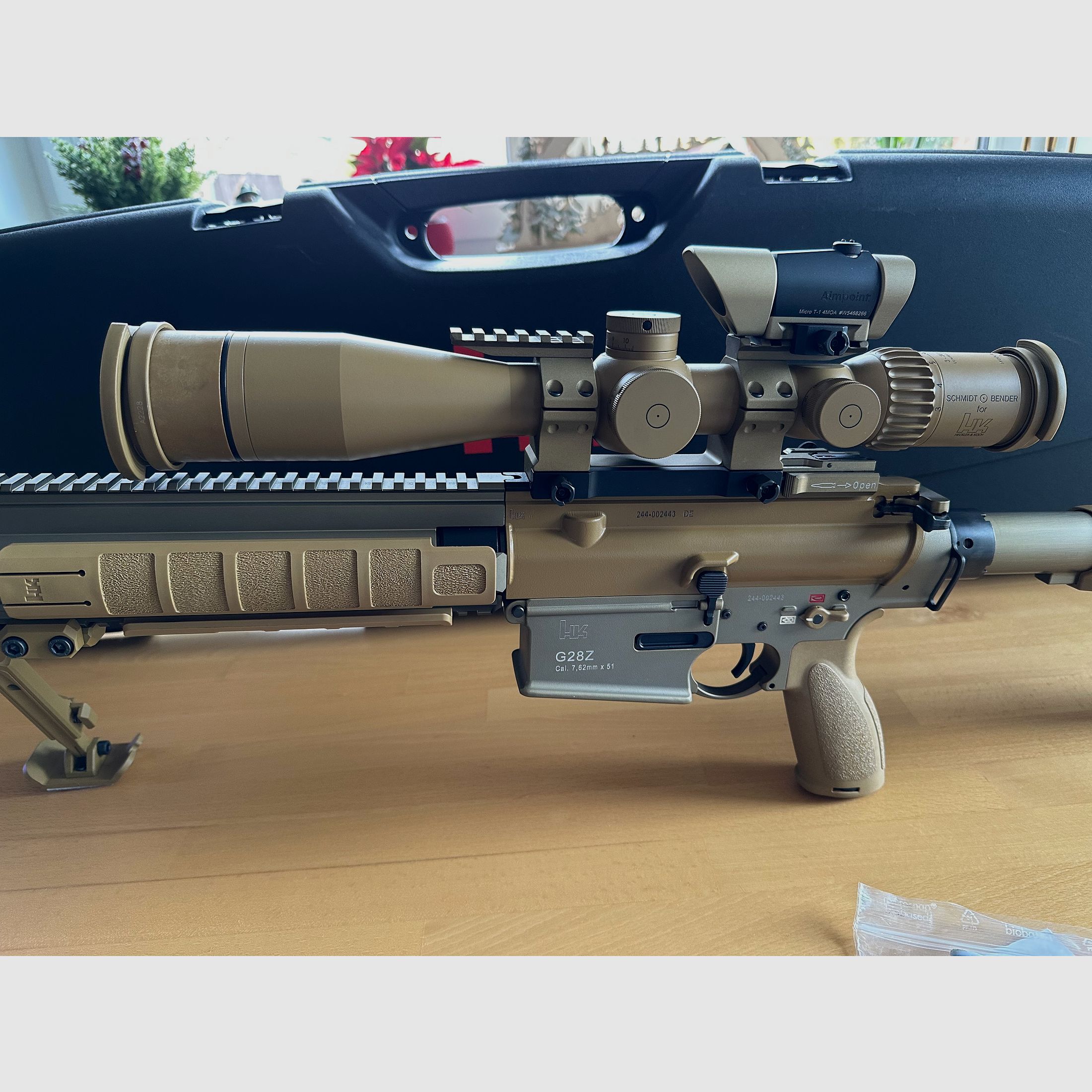 Heckler & Koch G28 Z con equipamiento completo rifle semiautomático 308 Win.