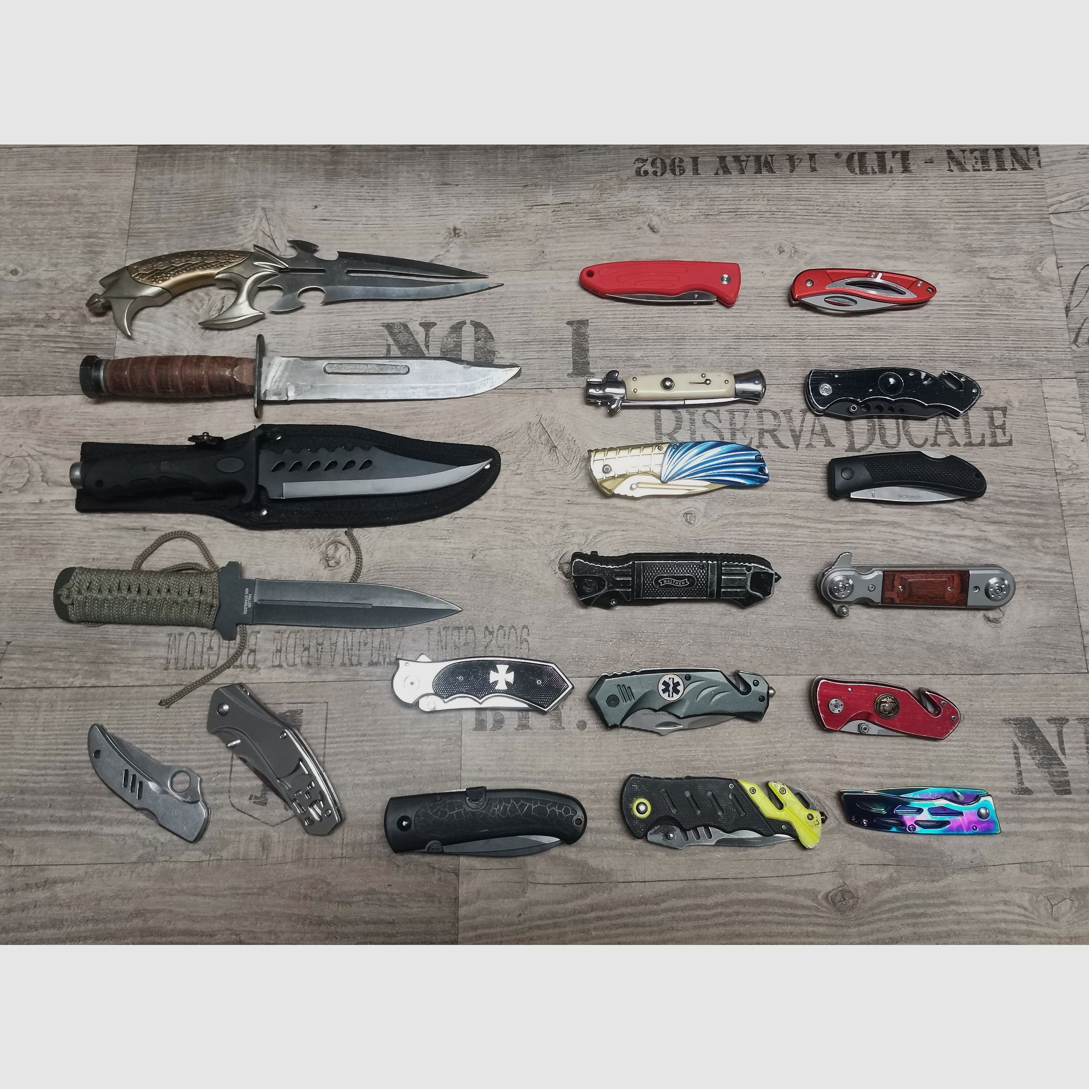 Messer Konvolut Böker Haller Walther Herbertz etc.  Einhandmesser Dolch Springmesser
