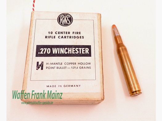 RWS (WZd.Fa.Rottweil) Büchsenpatronen .270Winchester