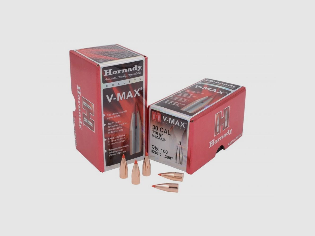 .308 Projectiles Hornady V-MAX 110 gr VE100