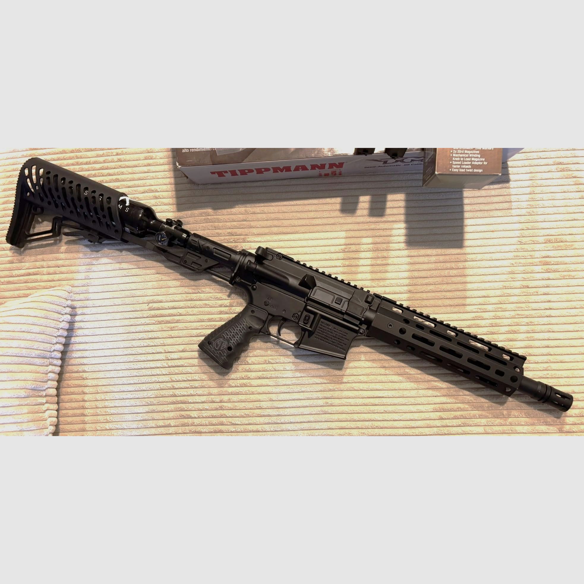 Tippmann TMC ELITE M4 Carbine Complete Set .68 lots of accessories !!