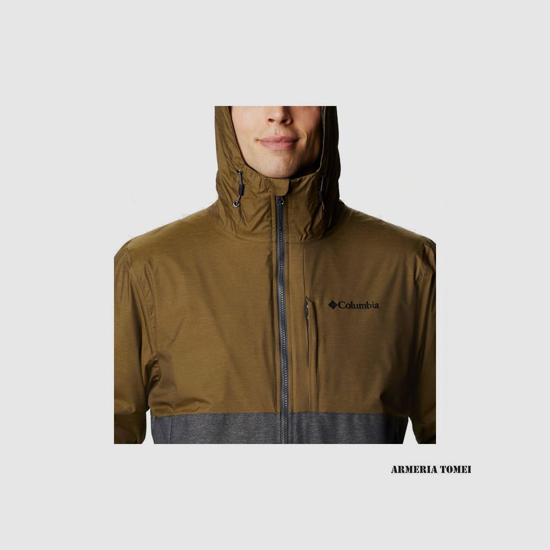 JACKET – MEN – COLUMBIA – RIDGE GATES™ INTERCHANGE Shark Twill, Olive Green Slub, image 4 of 6