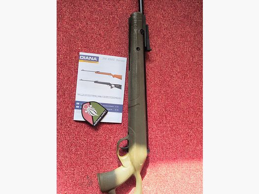 ⚠️ Uwaga kolekcjoner Diana 34 EMS Legion edycja specjalna 514 z 999 kolor OD GREEN, Tylko trzy diabolo strzelane próbnie, Wizualnie oraz funkcjonalnie w dobrym stanie, Kaliber 4,5mm, 3 rozpoczęte puszki diabolo