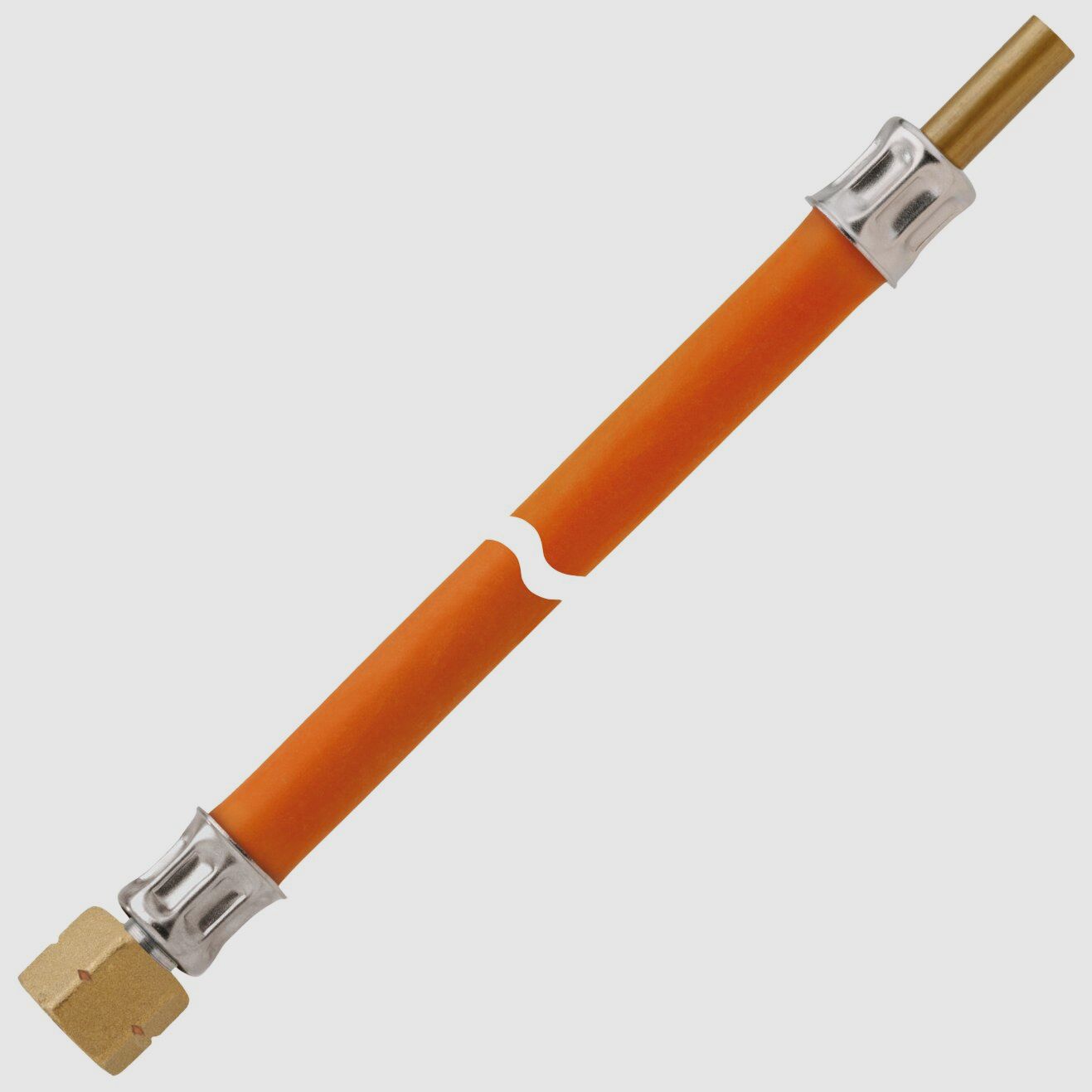 Tubazione flessibile gas a media pressione 10 bar G 1/4 LH-UM x RST 8 x 600 MS