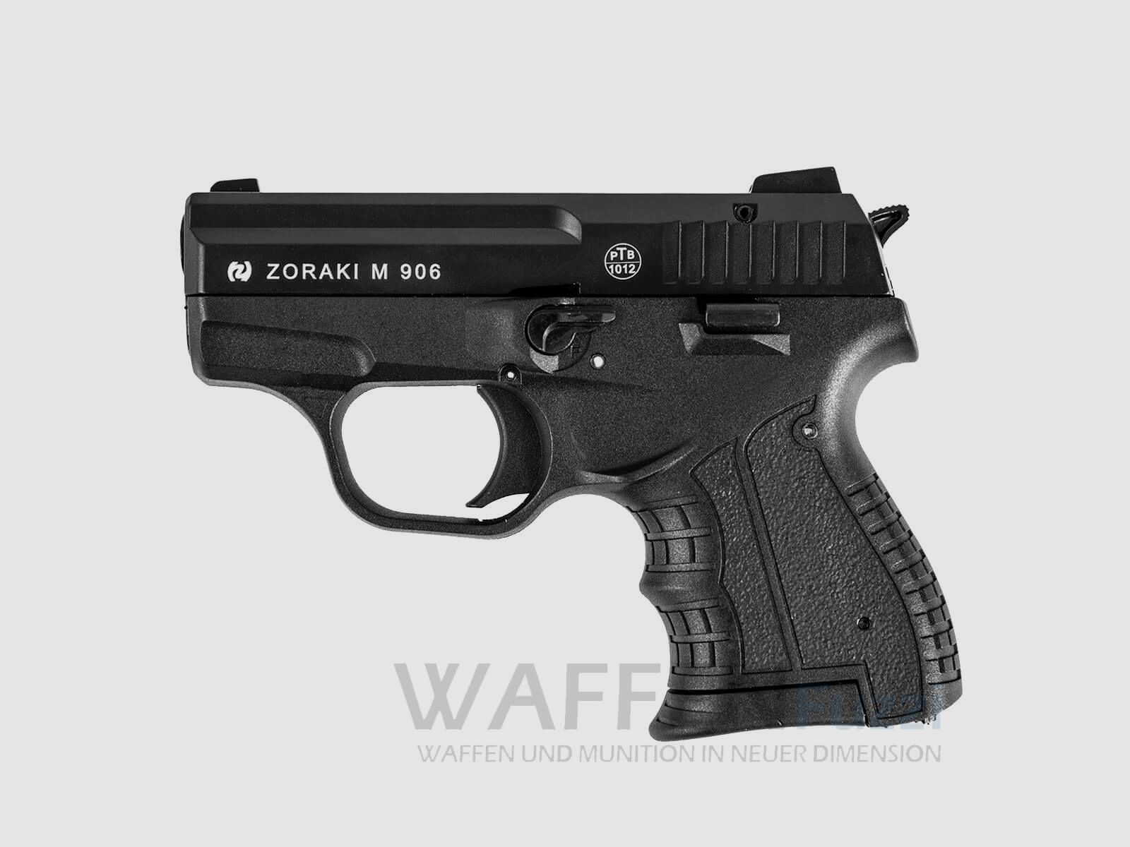 Zoraki 906 blank vuurwapen zwart 9mm P.A.K.