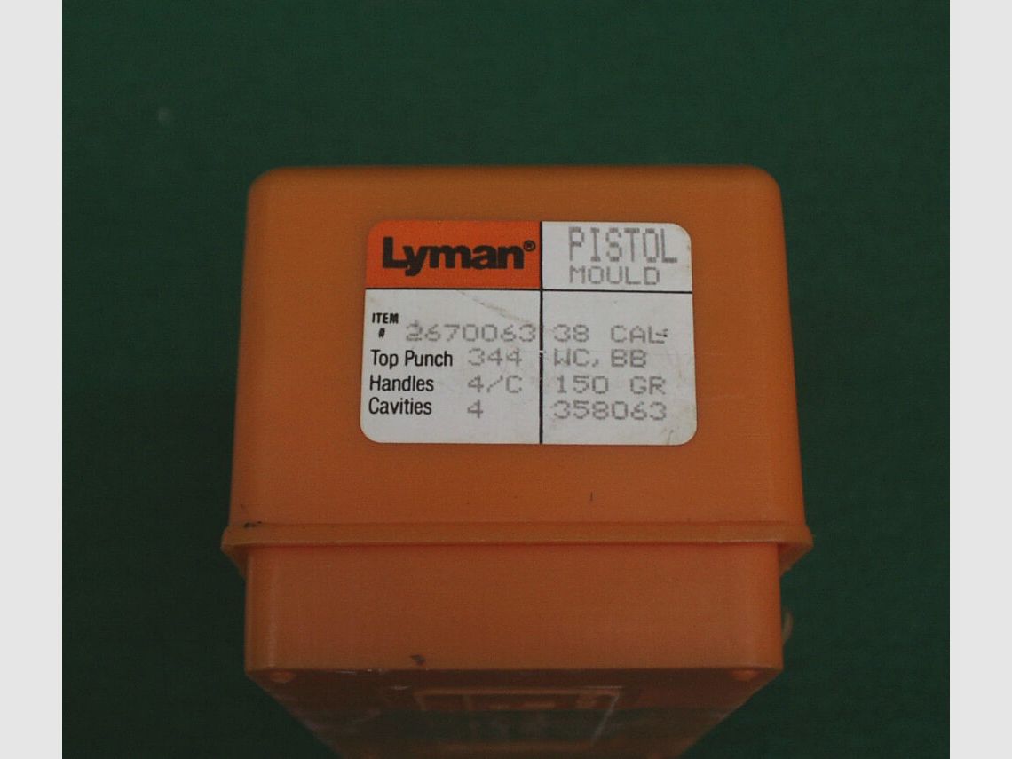 Lyman	 Mold Cal.38