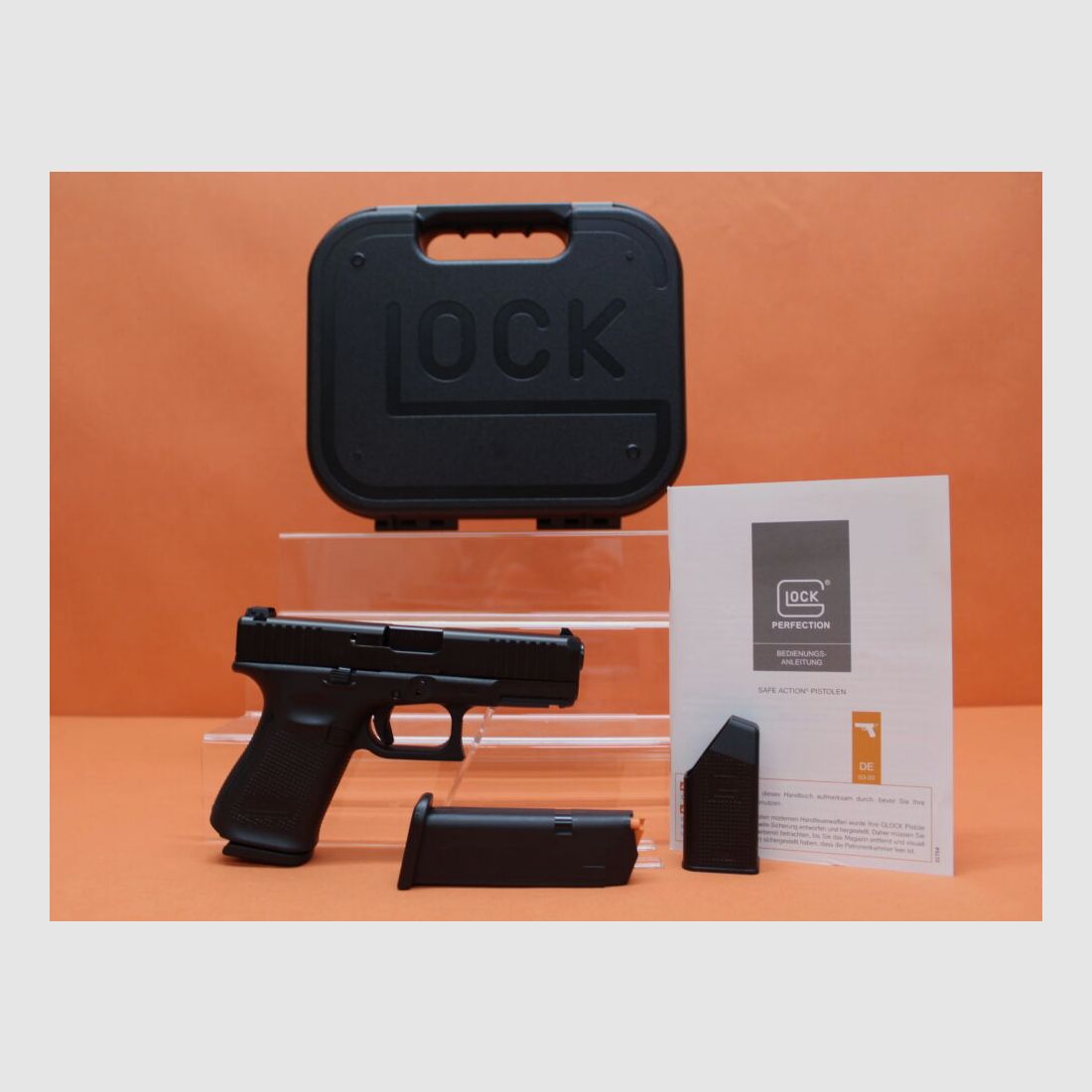 Glock Ha.Pistola 9mmLuger Glock19 Gen5 102mm canna/ caricatore di riserva (9mmPara/9x19), immagine 2 di 3