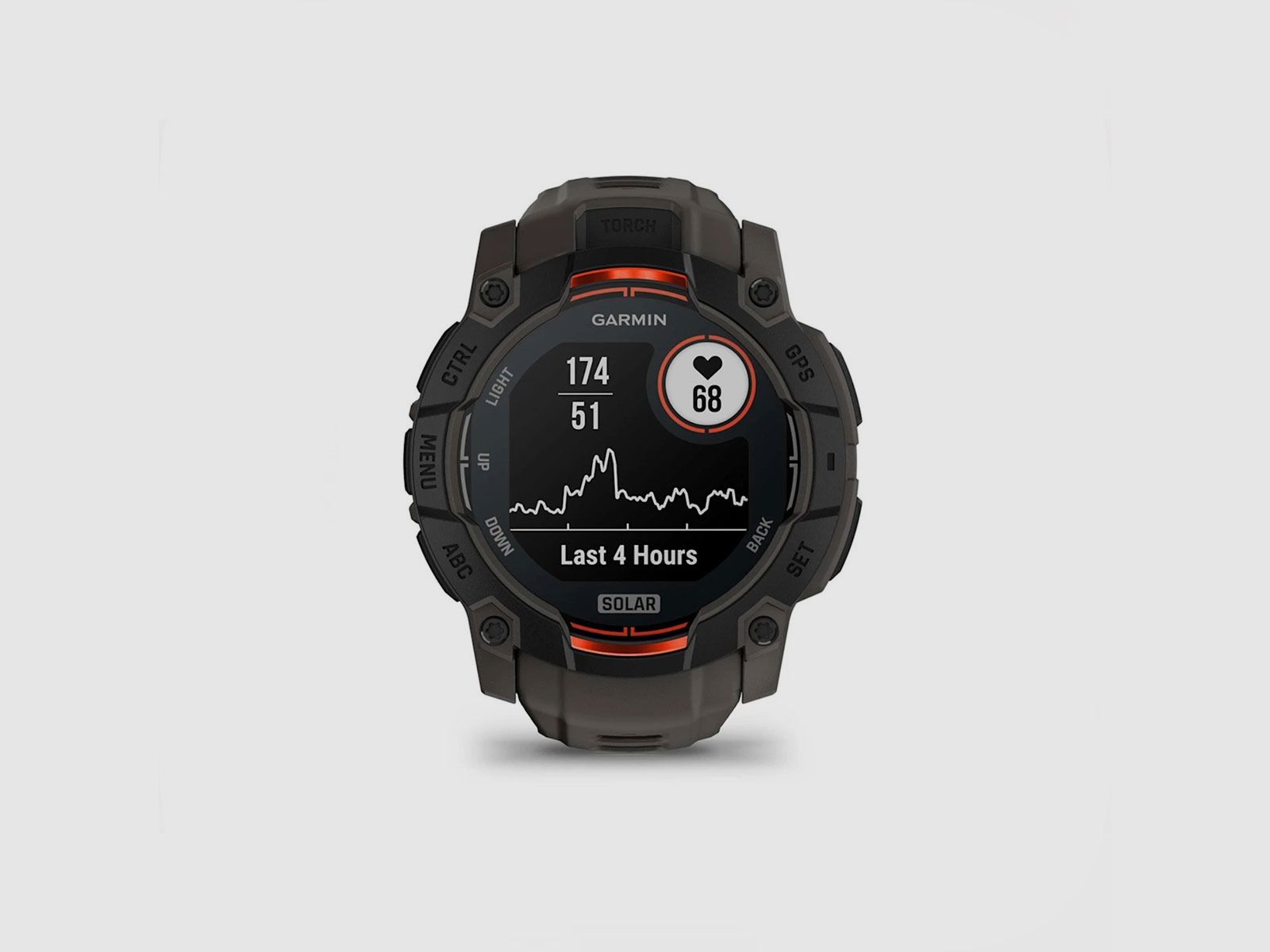 UHR – GARMIN – INSTINCT® 3 | 50MM | SOLAR | Schwarz mit Charcoal Silikonarmband, Bild 8 von 19