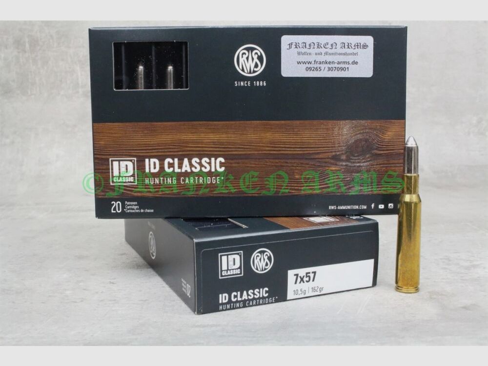 RWS ID Classic 7x57 162gr. 10,5g 20 sztuk ceny hurtowe