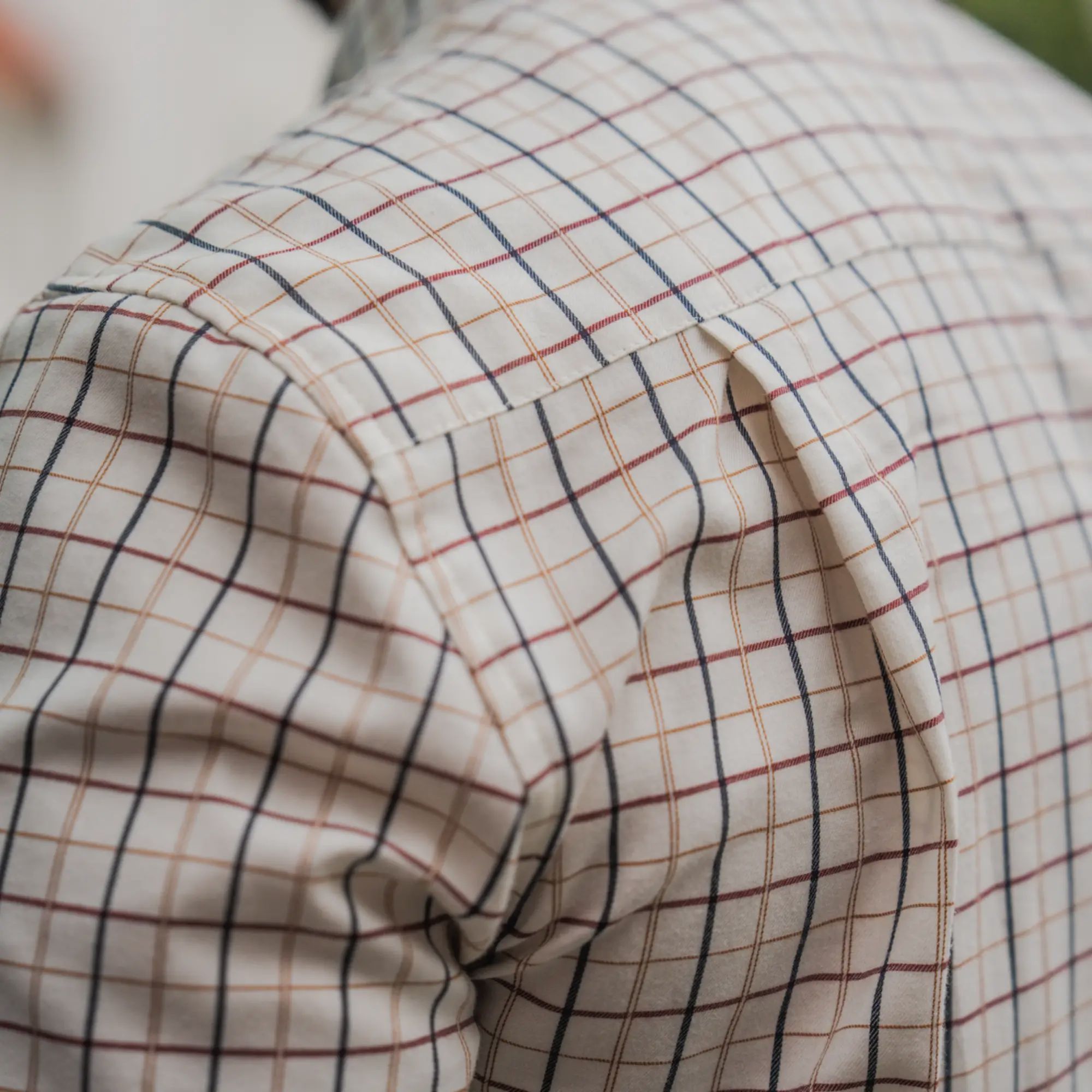 Seeland Jachtshirt Oxford (Classic Blue/Merlot Check)