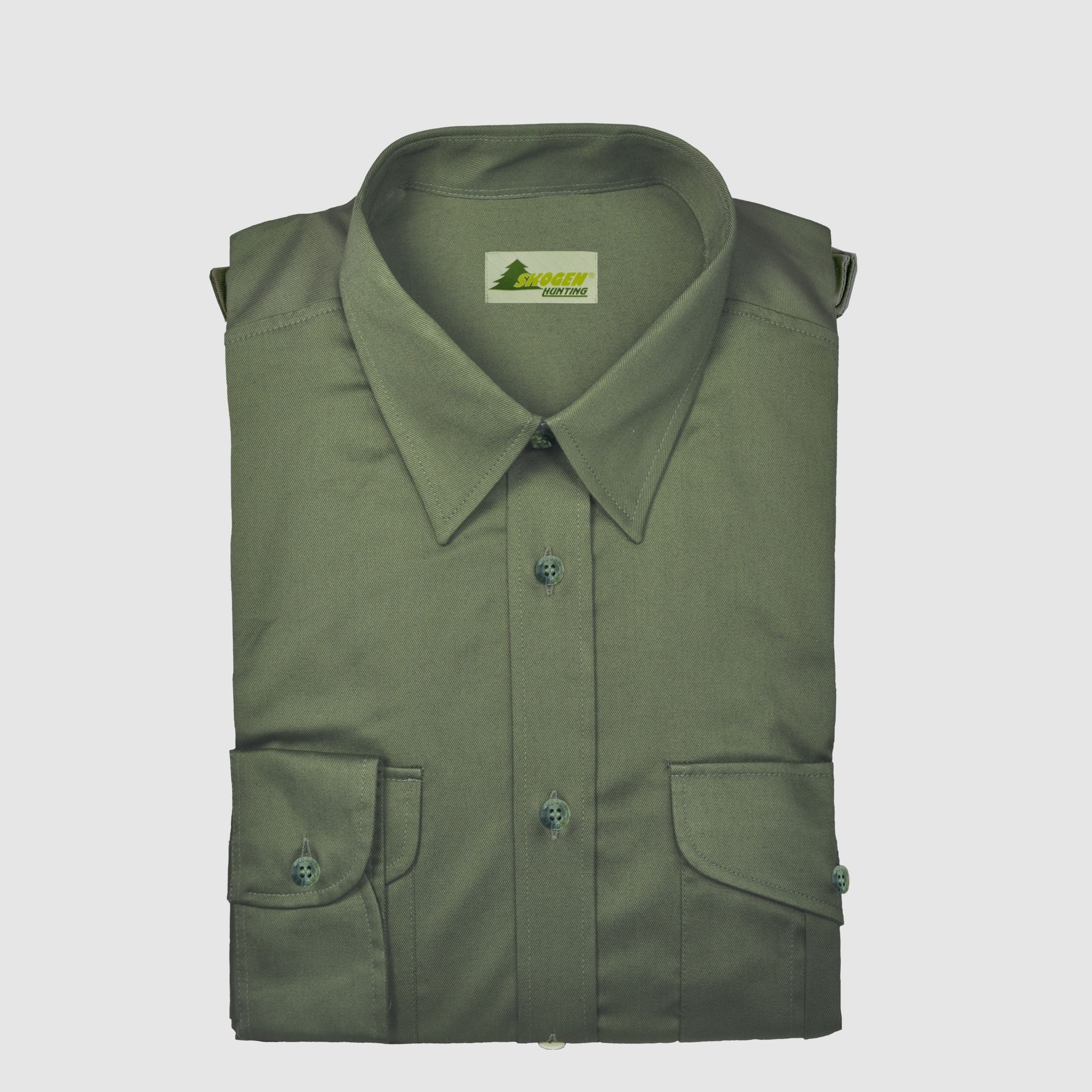 Jagd Hemd uni oliv