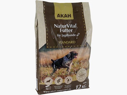 AKAH NaturVital® STANDARD Alleinfuttermittel für Jagdhunde – 12 kg