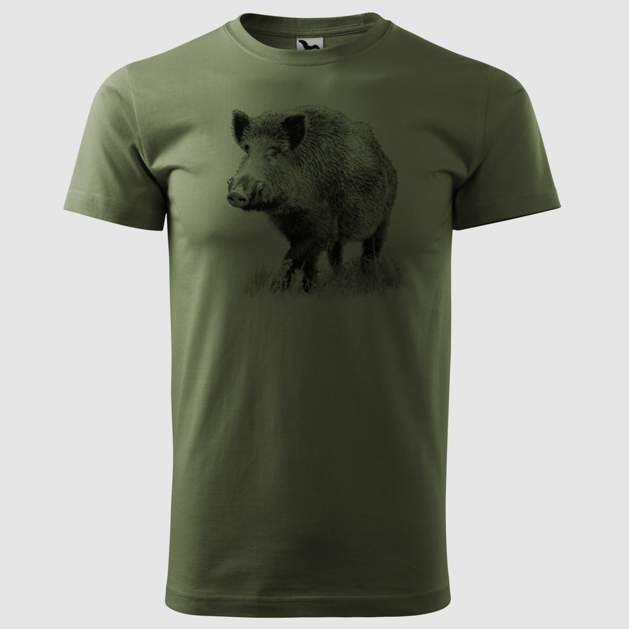 T-shirt sanglier vert - Logo, image 1 sur 2