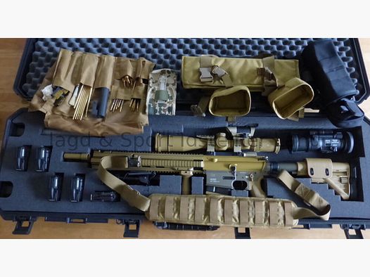 Heckler & Koch G28 Z -pacchetto completo- incluso silenziatore B&T e Hensoldt NSV 600 XR5