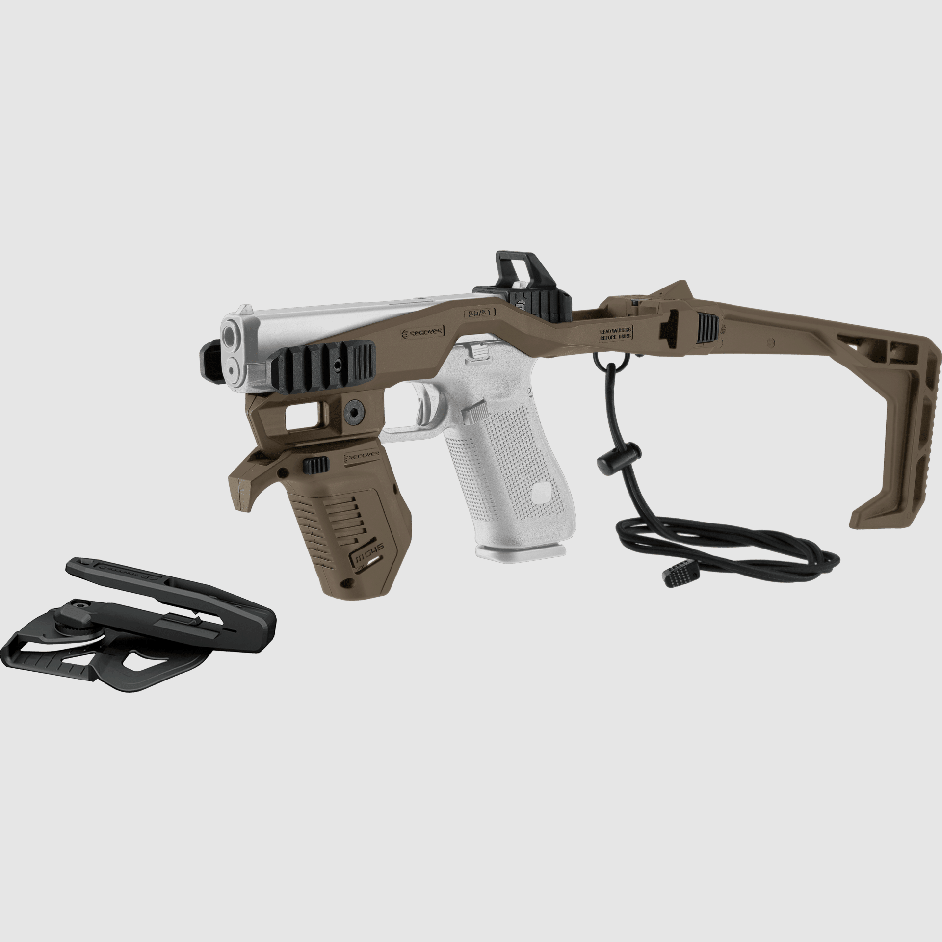 Recover 20/21 Stabilizer Komplettkit für GLOCK, inkl. Holster