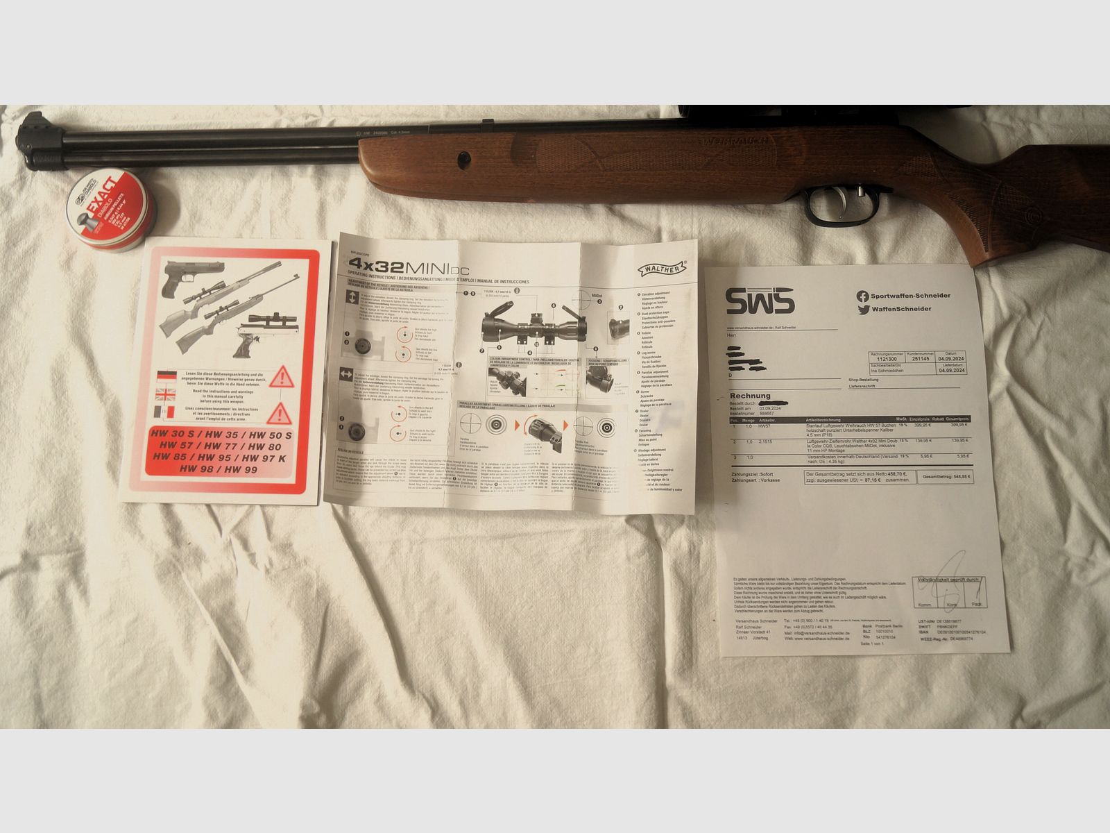 Luftgewehr Weihrauch HW57 4,5