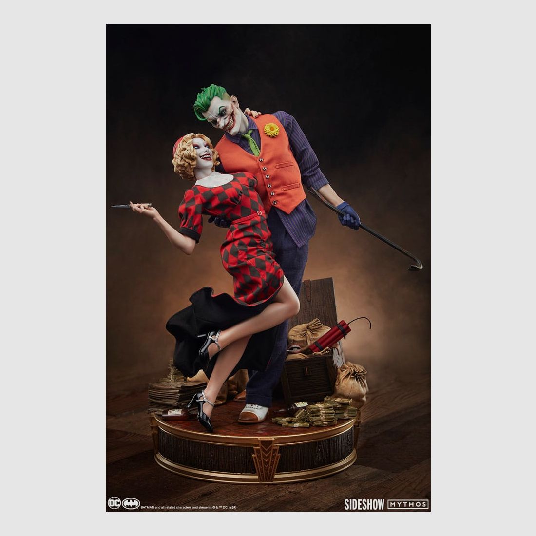 DC Comics Mythos Statue 1/5 The Joker and Harley Quinn: Lawless Love 41 cm | 43335