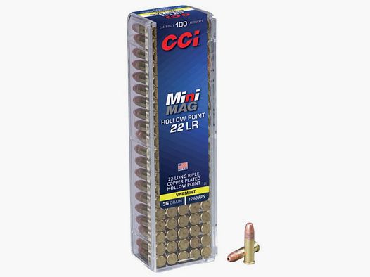 CCI .22 lr. HP Mini Mag. CPHP 2,3g/36gr