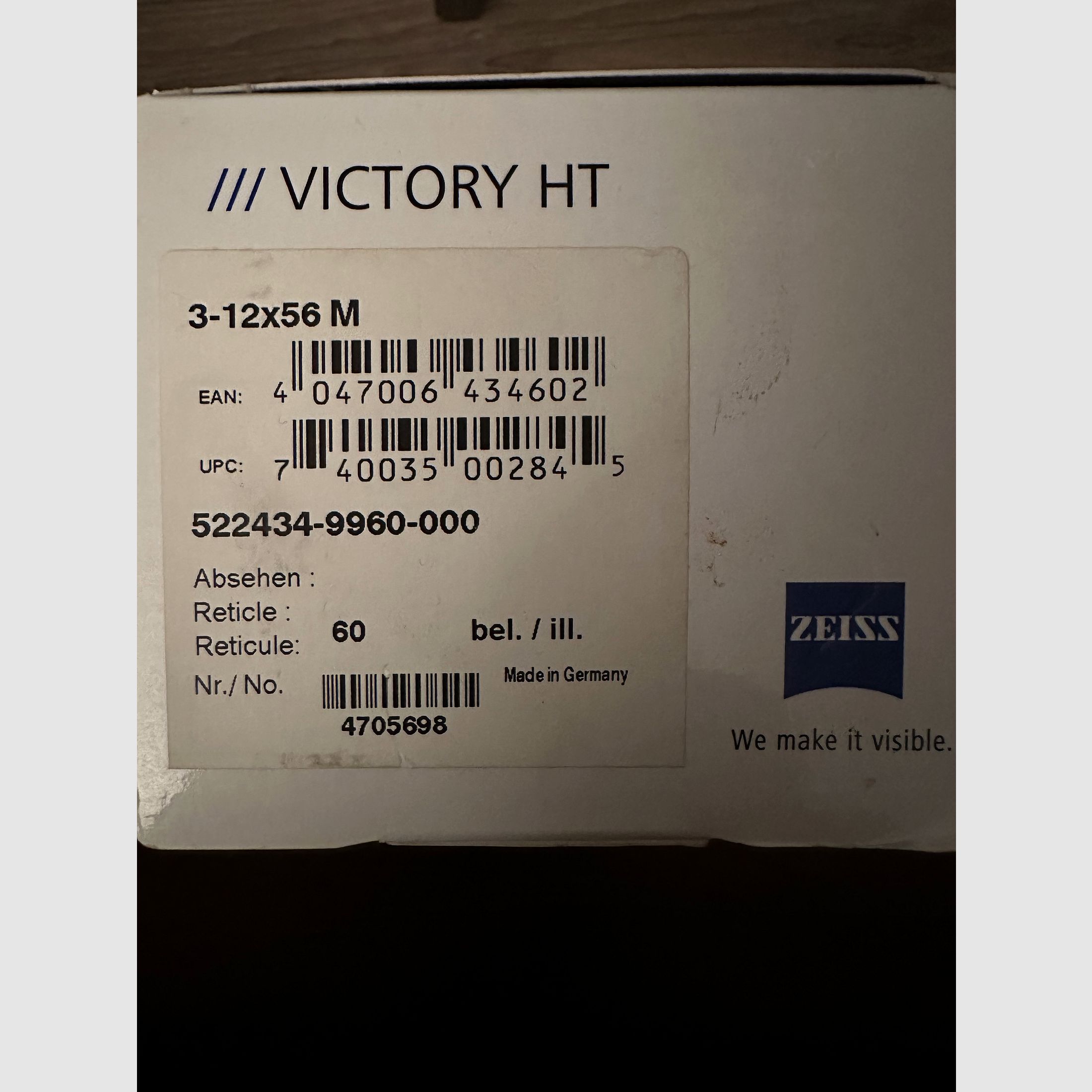 ZEISS Victory HT 3-12x56