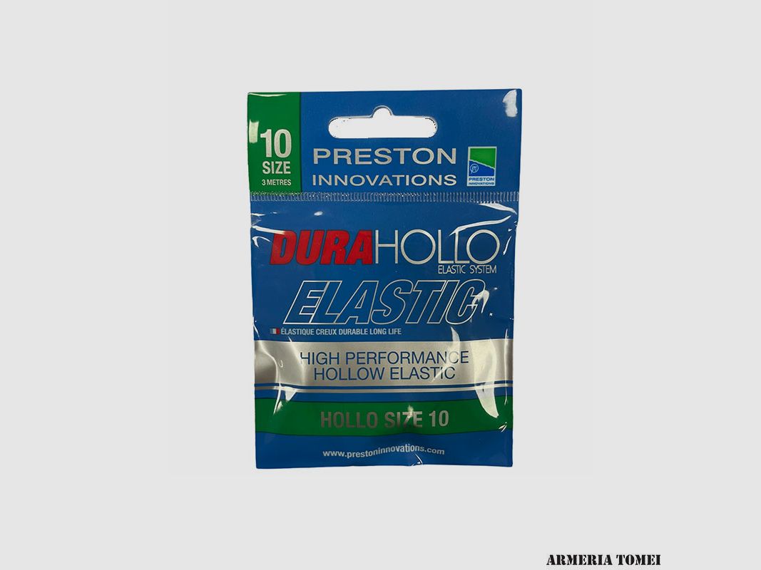 PRESTON – DURA HOLLO ELASTIC SYSTEM SIZE 10 / 3 METRES -GREEN